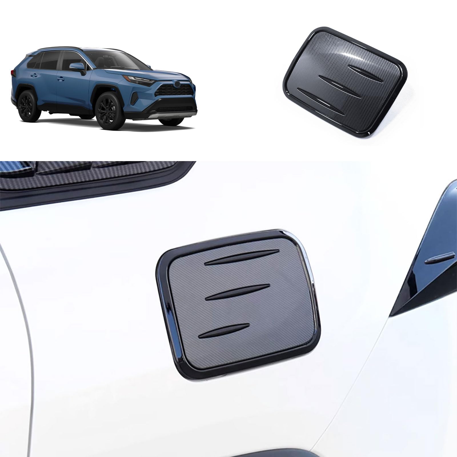 RAV4専用　フューエルリッドカバー　タンクカバー　おまけのキャップ付き Amazon | TERDARAY トヨタ RAV4に適用 5代目XA50系 専用 タンク